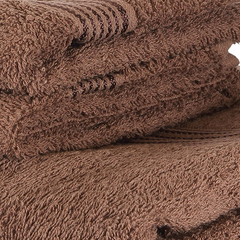 Nuage Cotton Towel Set (Brown ) - Set Of Three media 5