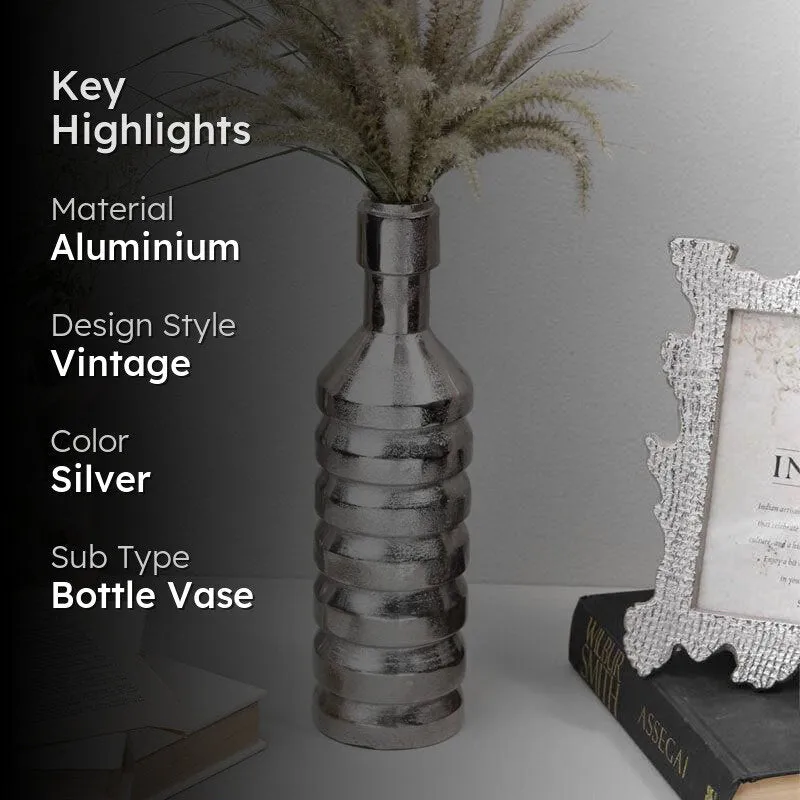 Silver Bottle Vase media 2