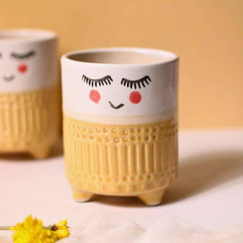 Blush Face Planter - Set Of Three media 4