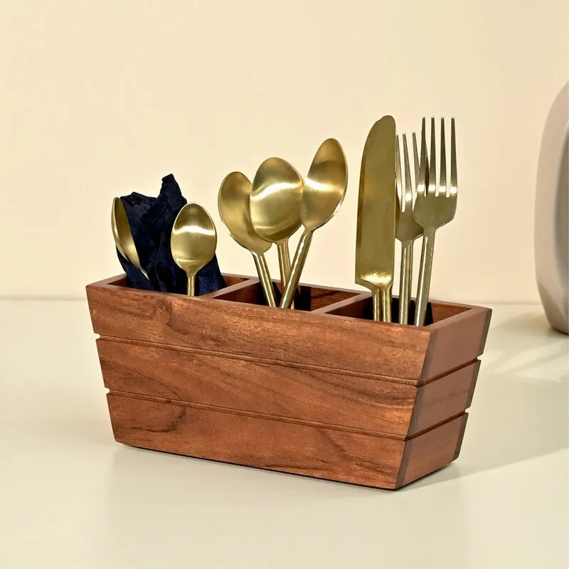Juna Wooden Cutlery Holder media 9