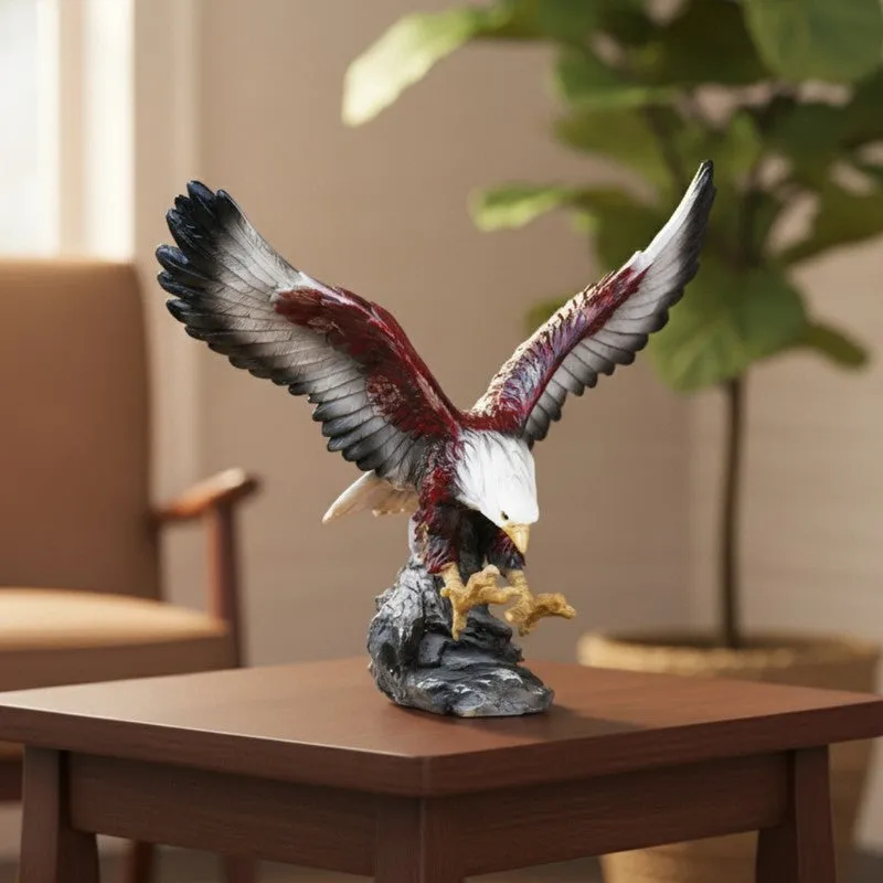 Flying Eagle Figurine Showpiece - Multicolor media 1