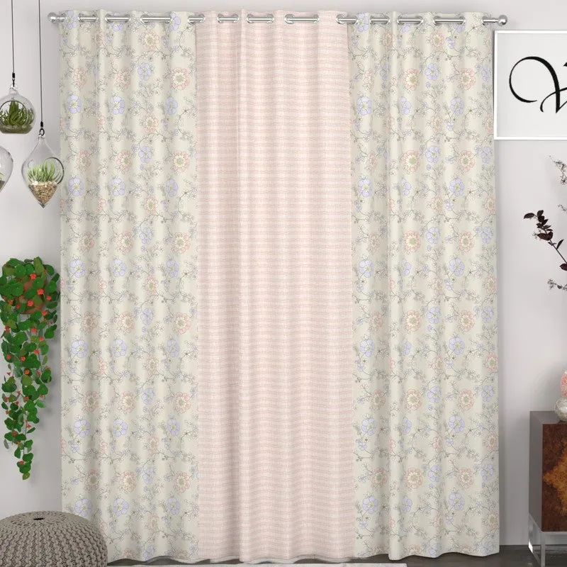 Petal Serenity Panel Curtains - Set of Three media 1