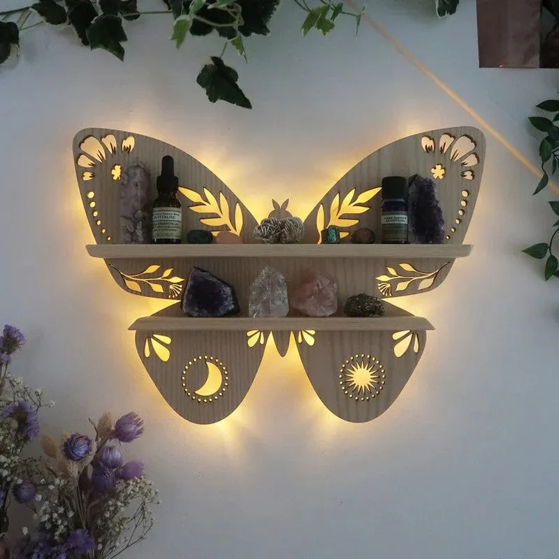 ButterflyAura Backlit Wall Shelf media 4