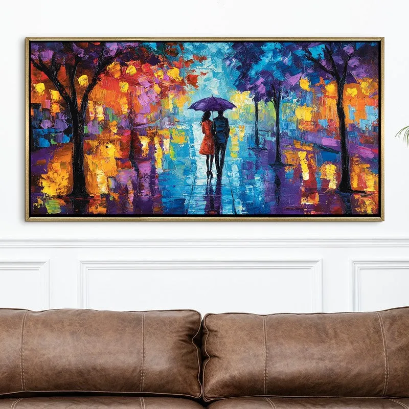 Glowwalk Canvas Wall Painting With Frame media 4