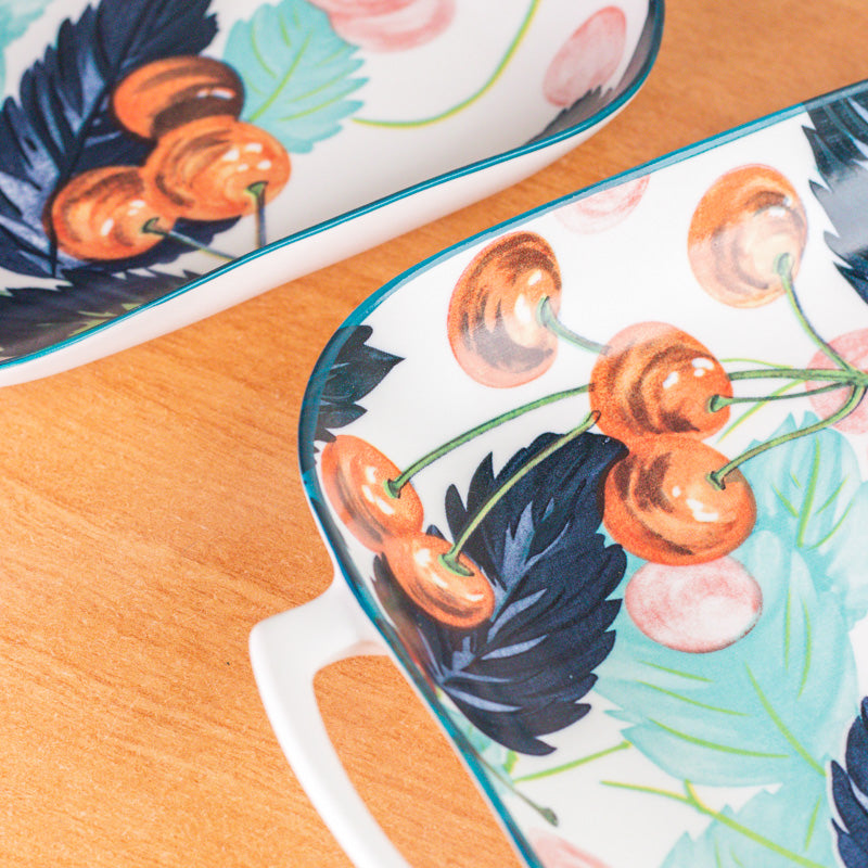 Aqua Petal Porcelain Platter - Set Of Two media 5