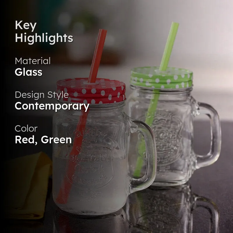 Grand Luxe Tumblers (Red,Green,450 mL Each) - Set Of Two media 2