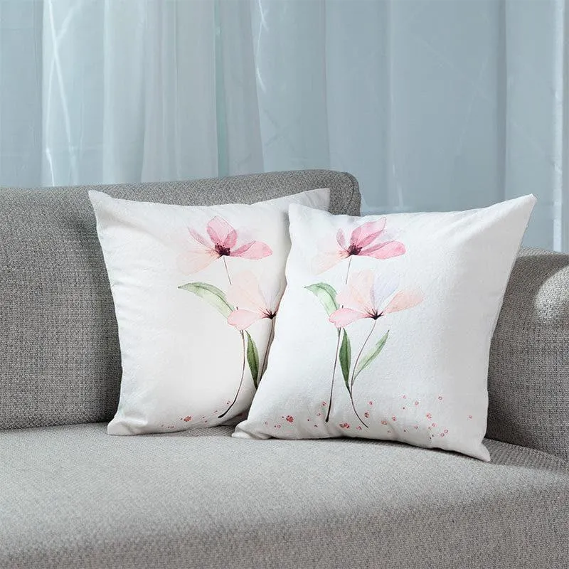 Arista Floral Cushion Cover - Set Of Two media 2