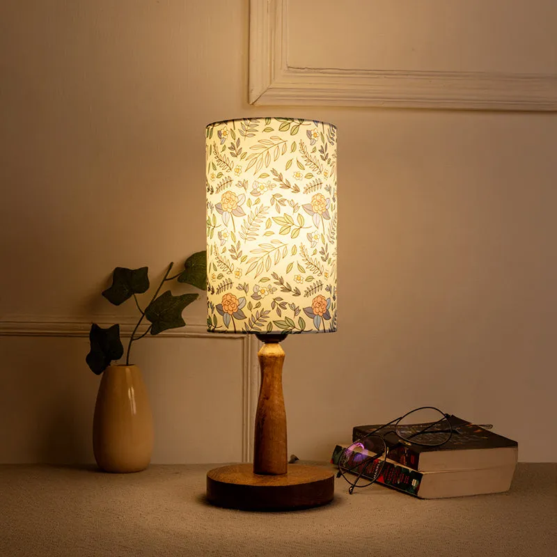 Whimsy Fleur Fabric Table Lamp - Multicolor media 1