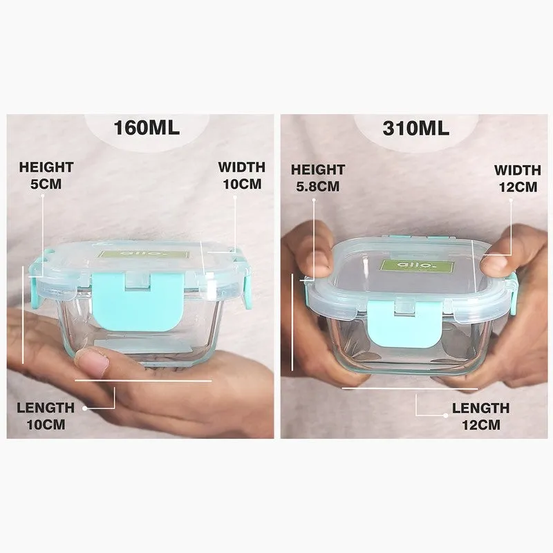 Snaksy Leak Proof Glass Lunch Box - Set Of Two media 11