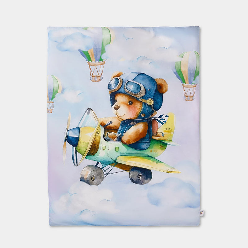 Aviator Bear Egyptian Cotton Quilt - 200 TC media 4