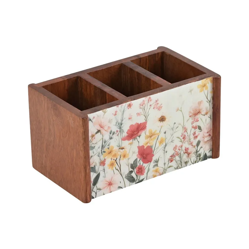 Vervina Wood Cutlery Stand media 5
