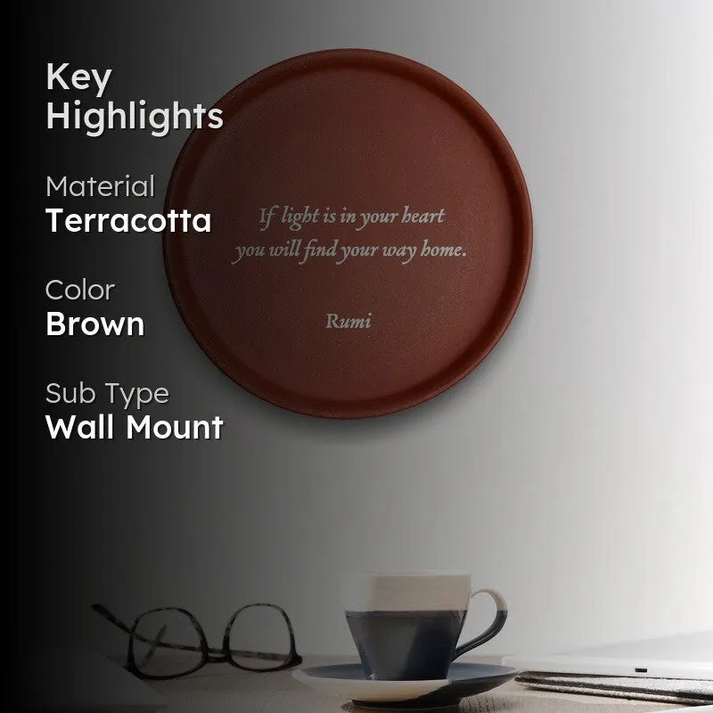 Find Your Way Terracotta Wall Plate media 2