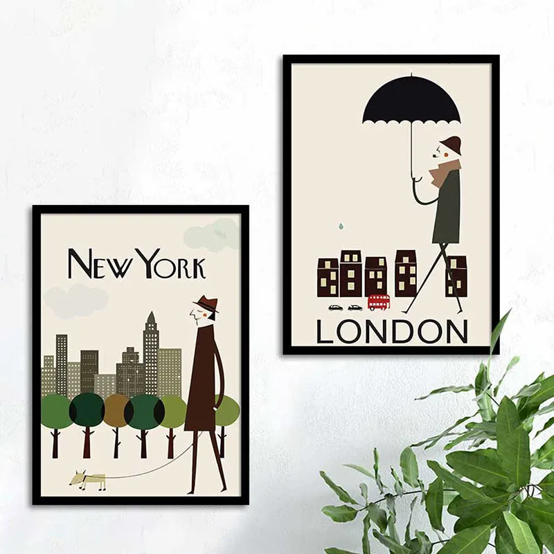 Major Cities Wall Art - Set Of Two media 4