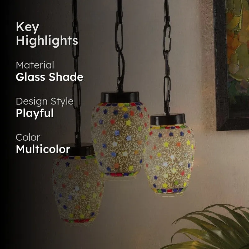 Glitter Scatter Cluster Ceiling Lamp media 2
