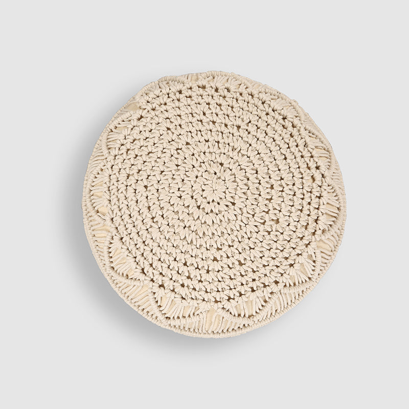 Earth Loom Macrame Pouffe media 3