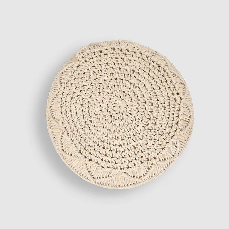 Earth Loom Macrame Pouffe media 3