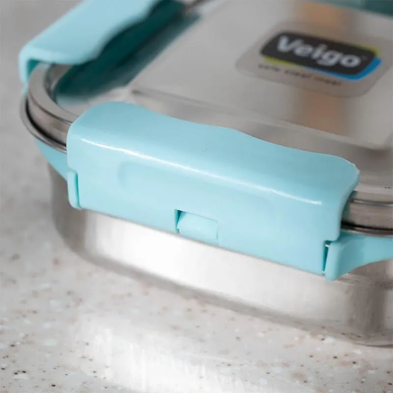 Hotserve Stainless Steel Lunch Box (Cyan) - 400 mL media 4