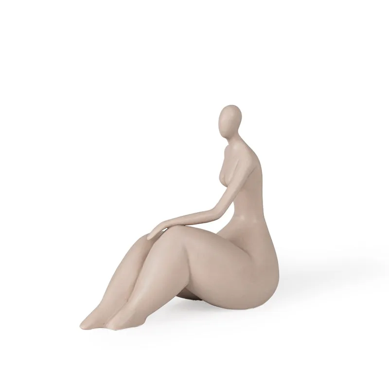 Grace & Poise Painted Resin Showpiece - Brown media 6