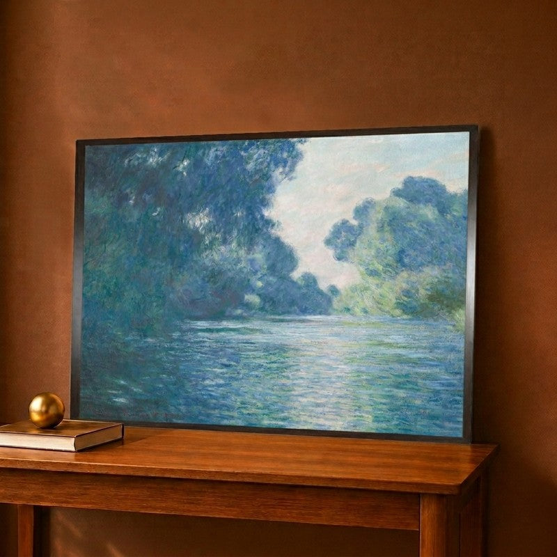 Bras de Seine pres de Giverny Canvas Wall Painting - 12 x 9 Inches
