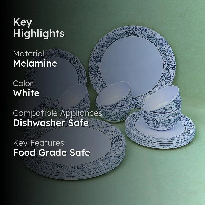 Rassa Melamine Dinner Set - 24 Piece Set media 2