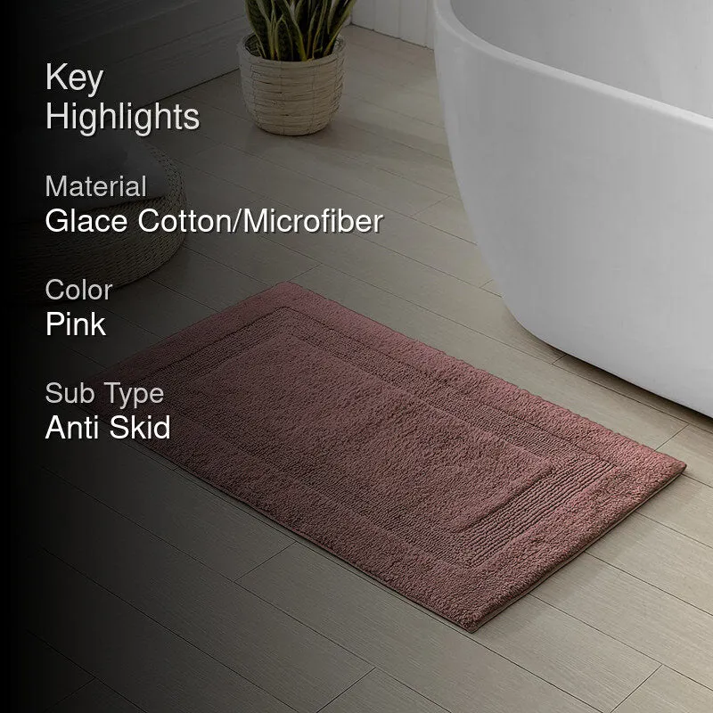 Paris Luxe Reversible Bath Mat - Pink media 2