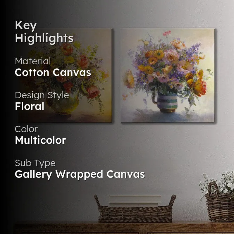 Primrose Floral Wall Art - Set Of Two media 2