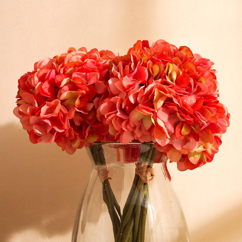Artificial Realistic Hydrangea Flower Bouquet - Pink media 4