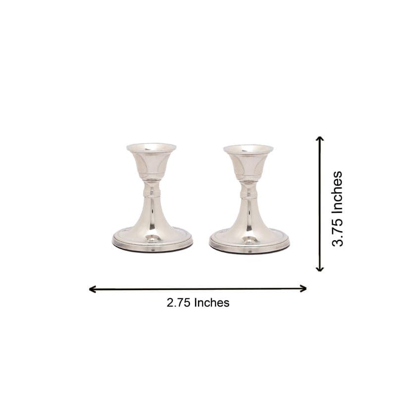 Gale Candle Holder (Silver) - Set Of Two media 4