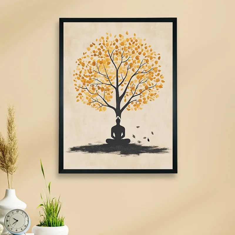 Bodhisattva Silhouette Wall Art With Resin Frame media 3