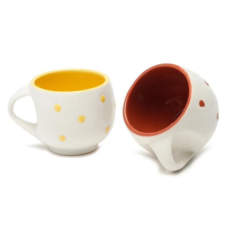 Plum Ceramic Tea Cup (120 mL Each) - Set Of Six media 4