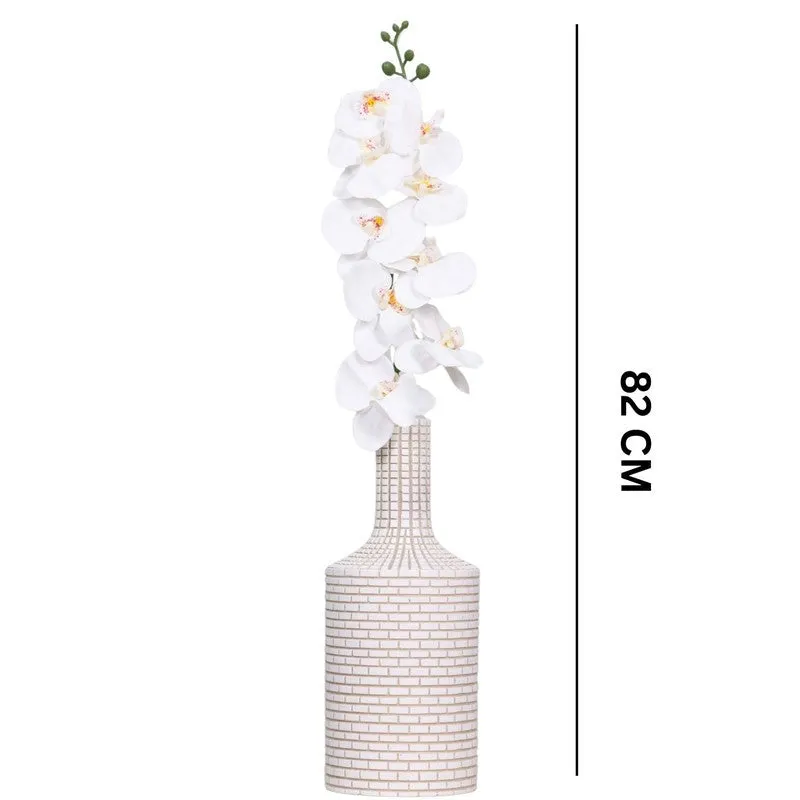 Graceful Artificial Orchids Flower Stick - White media 5