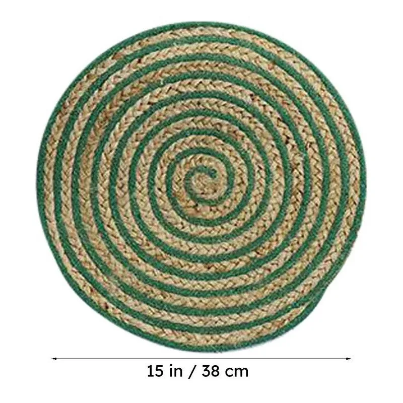 Spiro Round Placemat (Green) - Set Of Six media 6