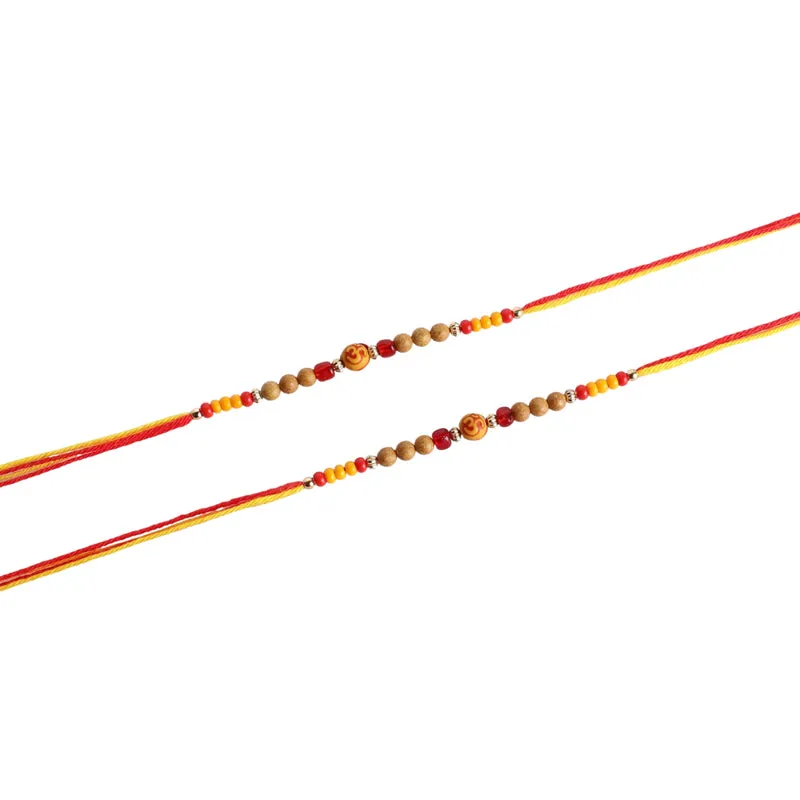 Aum II Rakhi with Roli Chawal - Thirteen Piece Set media 6