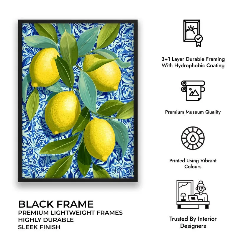Citrina Canvas Wall Painting - Black Frame media 9