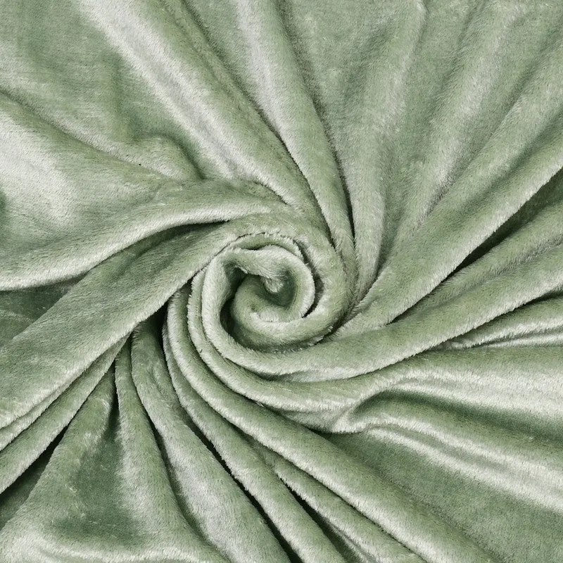 VelvetDream Woolen Bedsheet (Green) - 150 GSM media 7