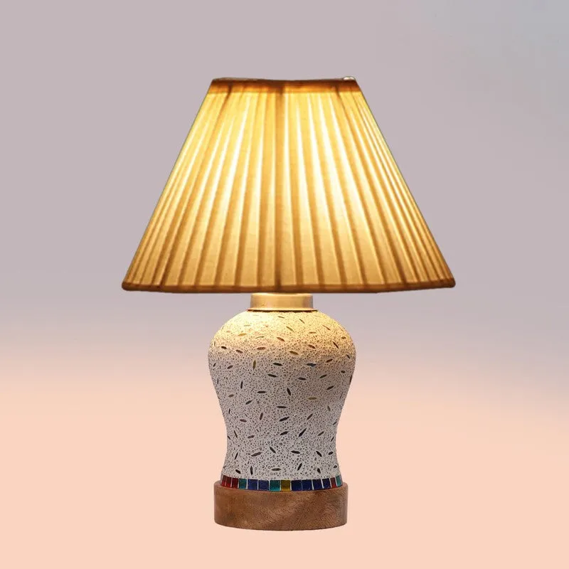 Nivora Pleatra Wooden Table Lamp - Multicolor media 6