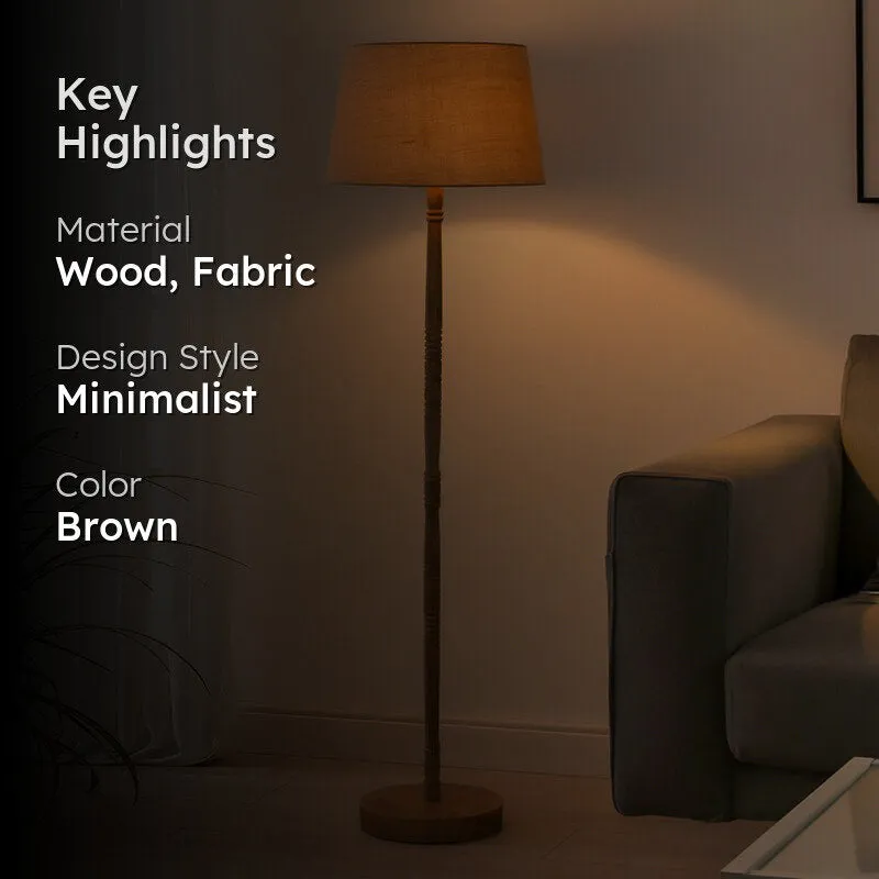Elfin Neo Wooden Floor Lamp - Brown - 2