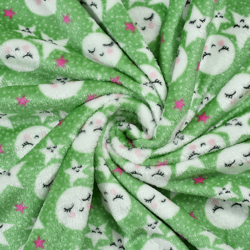 Moon & Stars Kids Throw - Green media 4