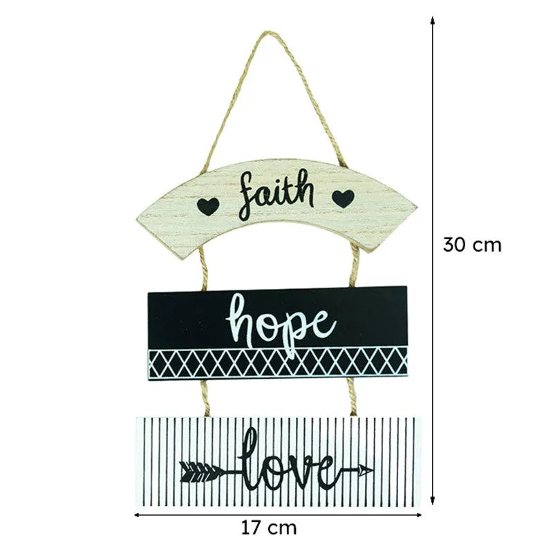 Faith,Hope,Love Wooden Wall Accent media 7