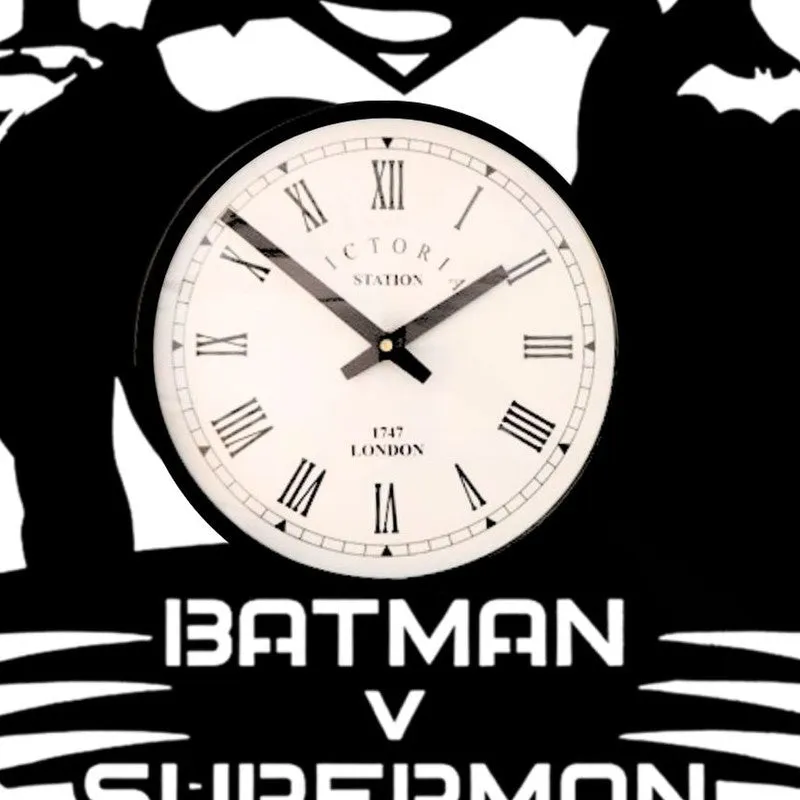 Batman Vs Superman Steel Analog Wall Clock media 5