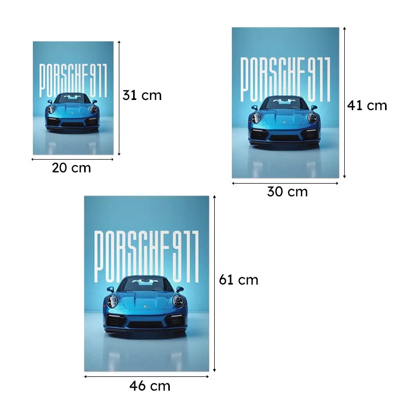 Porsche Passion Wall Poster - Blue media 10