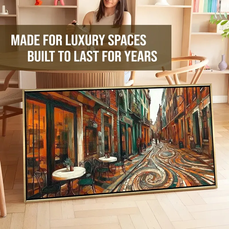 Cobblestone Symphony Canvas Wall Painting media 7