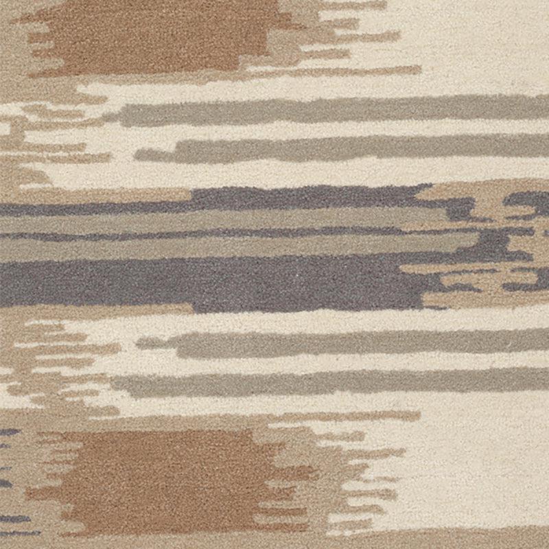Cirdan Abstract Wool & Nylon Carpet -  Brown & Grey media 4