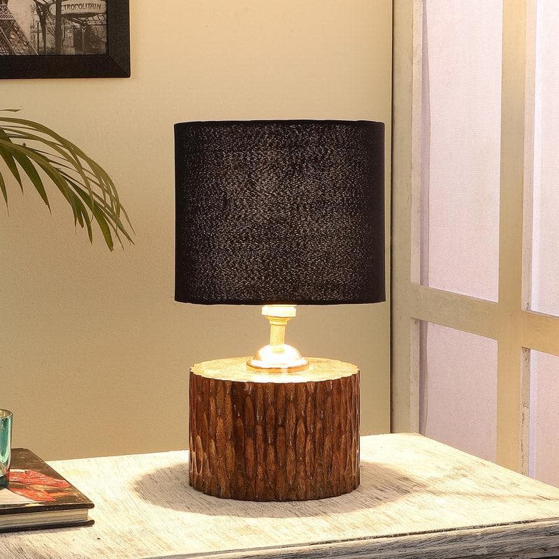 Blace Dori Fabric Table Lamp - Black,Brown