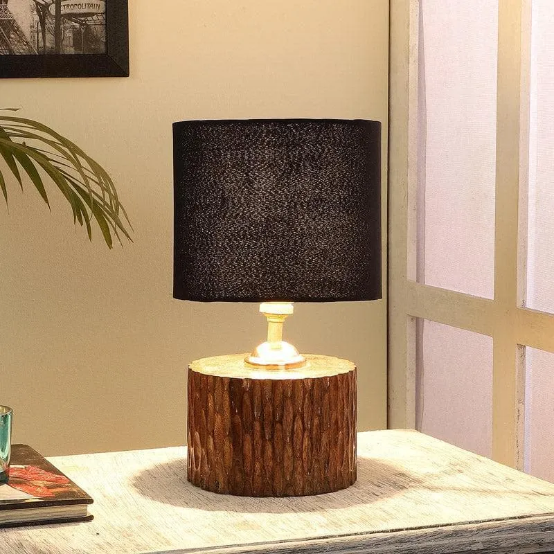 Blace Dori Fabric Table Lamp - Black,Brown media 1