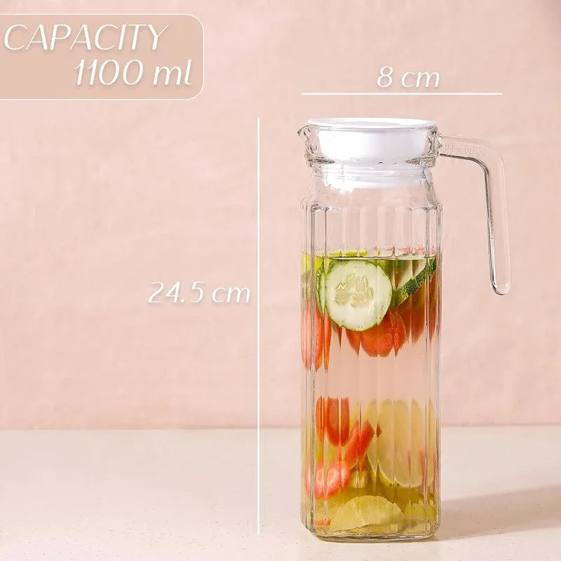 CrystalFlow Glass Transparent Jug - 1000 ML media 7