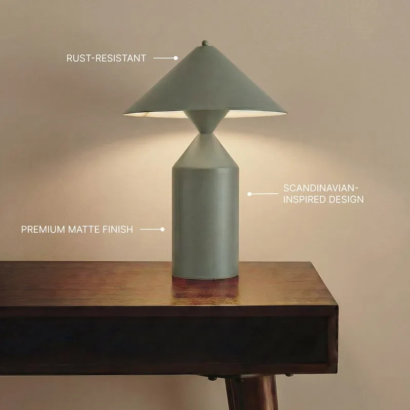 Fig Living Cone Casa Metal Table Lamp - Green media 11