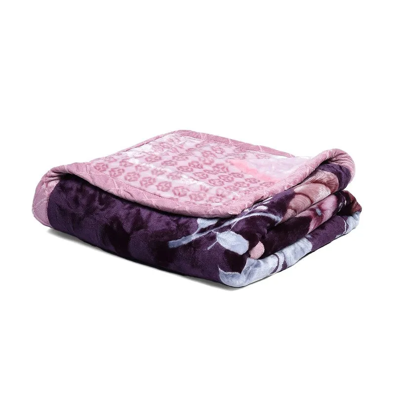 Monte Carlo Blossom Bliss Riversible Blanket - 500 GSM media 6