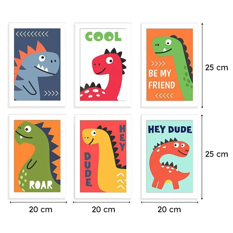 Cool Dino Wall Art - Set Of Six media 6