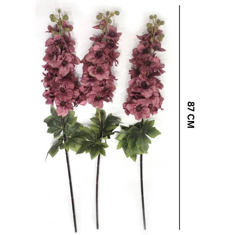 Real Look Artificial Delphinium Flower Stick - Purple media 6